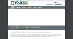 Desktop Screenshot of folietec.de