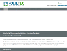 Tablet Screenshot of folietec.de